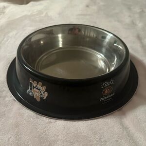 Tito's Handmade Vodka Black Dog Bowl
